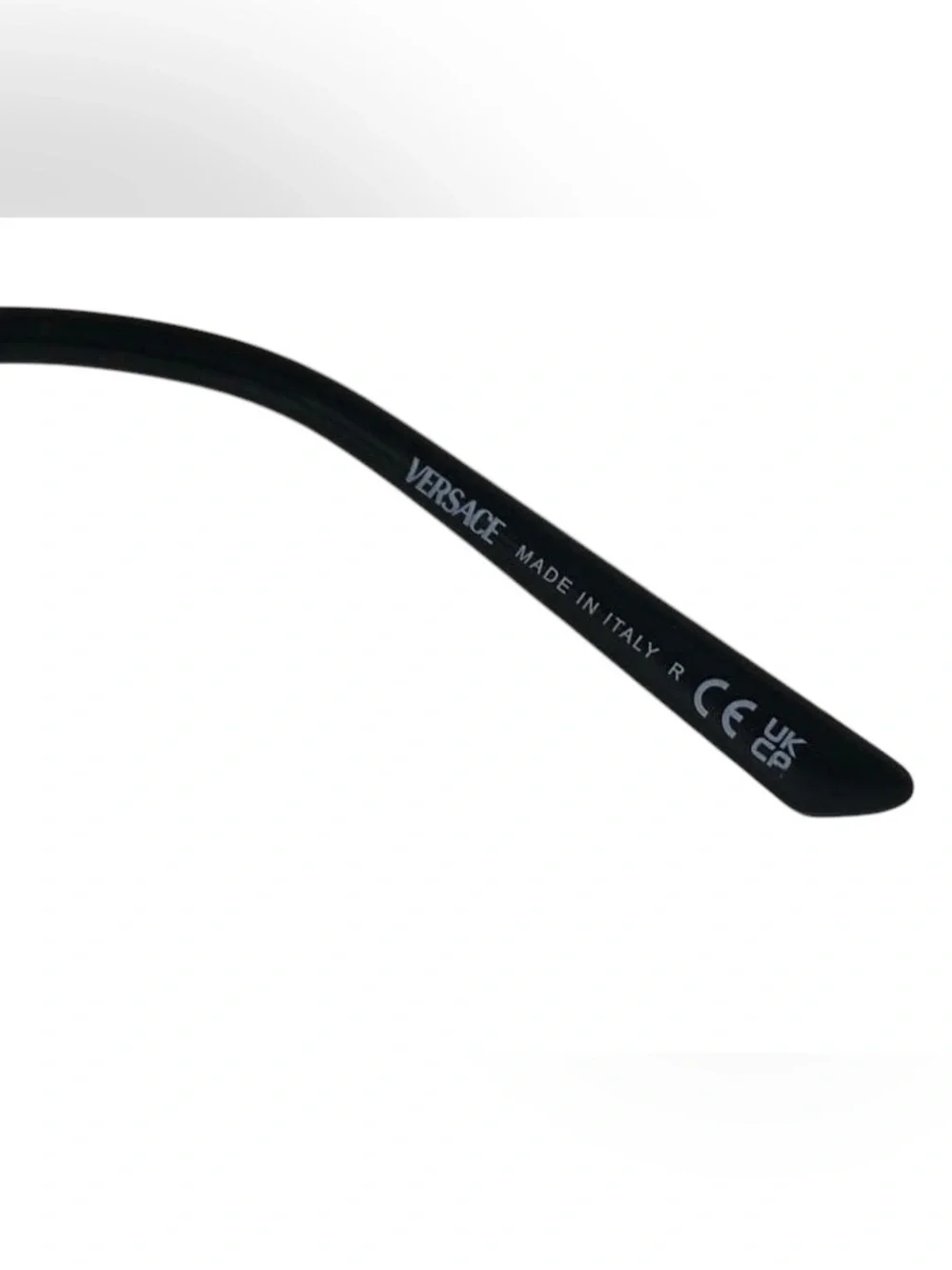 VERSACE Oversized Shaded Gray Gold Emblem 63MM Square Sunglasses